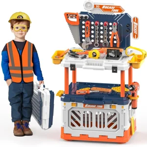 Kids Tool Bench - Toy Workbench with Storage Box