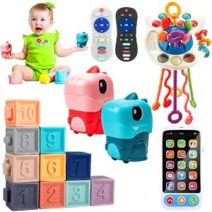 Montessori Baby Toys Set for 6-36 Months