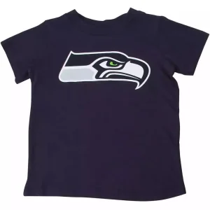 Navy Seattle Seahawks Team Logo T-shirt